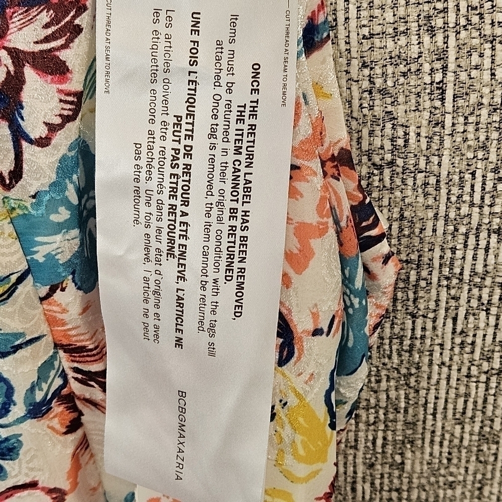 NWT✨️BCBGMAXAZRIA Women' Special Events| Fleur Asymmetrical Dress Gardenia Sz 12 - Picture 13 of 16